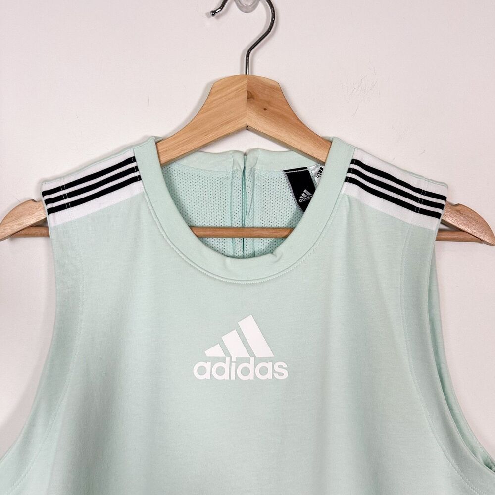 Adidas Game and Go Womens Mint Green Layered Sleeveless Athletic Dress Sz M - Picture 6 of 14